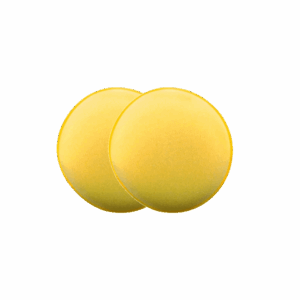 KIT COM 2 APLICADORES DE ESPUMA AMARELA